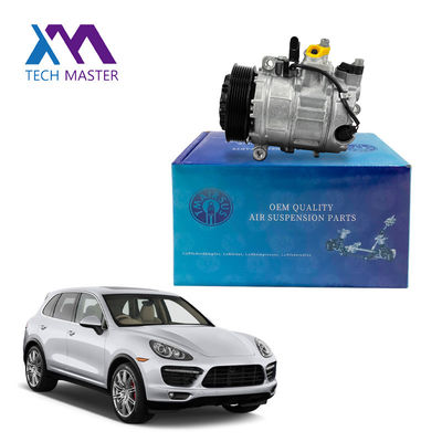 Compressor de ar condicionado de carro preto e prateado 958126014 Para Porsche Cayenne