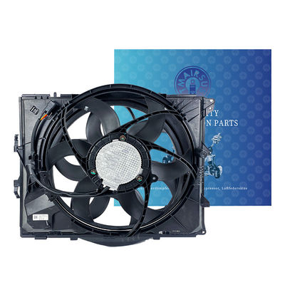 Motor de ventilador de resfriamento de ar de tipo de mola para BMW Série 3 2005-2012 Radiador de 2,0L Ventilador de resfriamento de ventilador principal e auxiliar 17427523259 17117590699