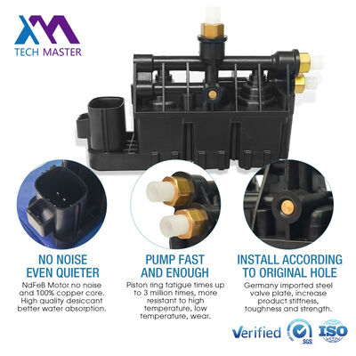 Bloco de válvula de ar traseira dianteira para Range Rover L320 e Sport LR3 LR4 Bloco de válvula RVH500050
RVH500060